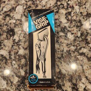 NOS! Vintage Vise-Grip 8" Locking Sheet Metal Tool Pliers, 8R, Petersen Dewitt